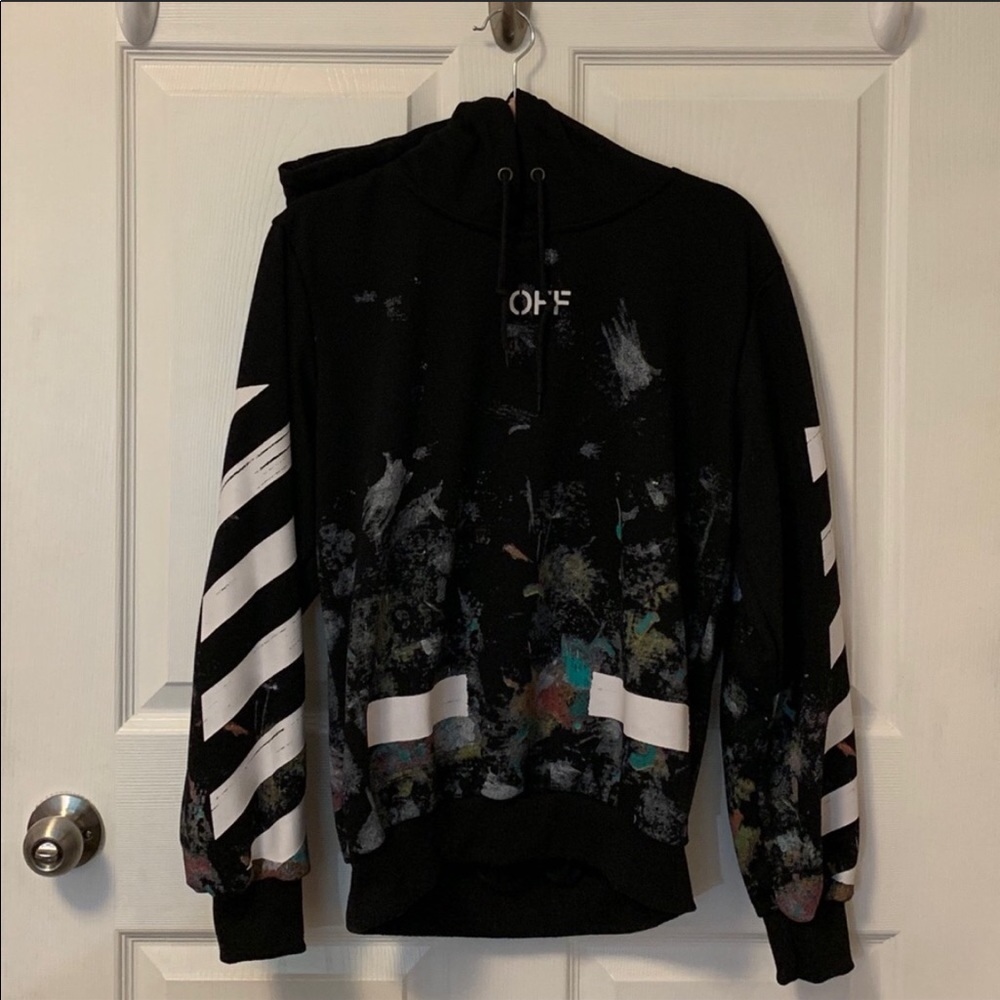 Off white galaxy hoodie size small